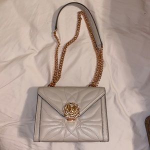 Michael Kors Whitney Rose Petal Pink Leather Quilted Convertible Shoulder Bag